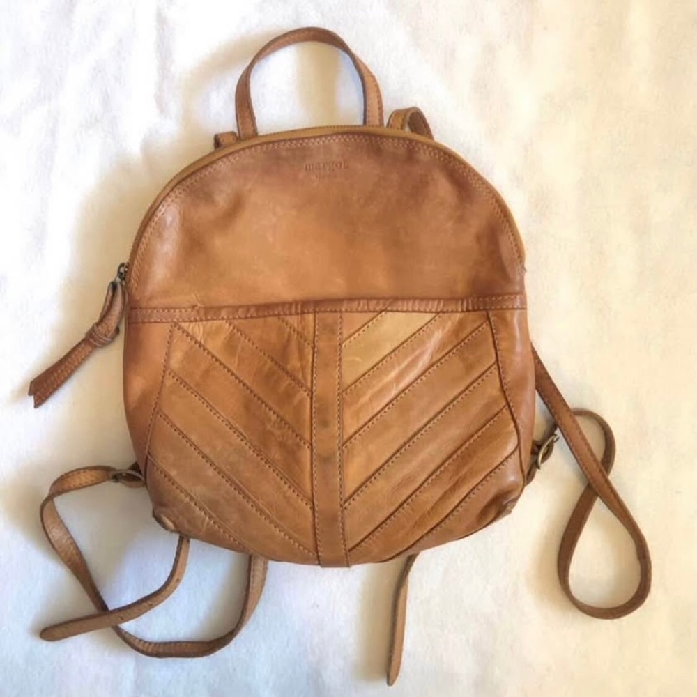 Margot New York Soft Tan Leather Backpack